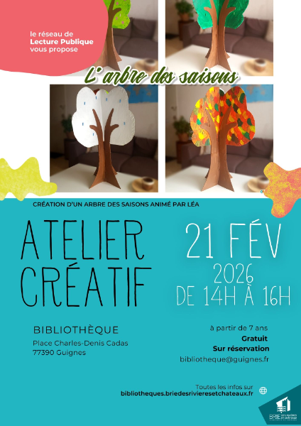 Couverture de Atelier créatif à Guignes